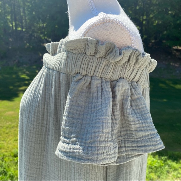 NWOT Anthro Maella Off-The-Shoulder Tunic Dress with Side Pockets, Small - Picture 5 of 16